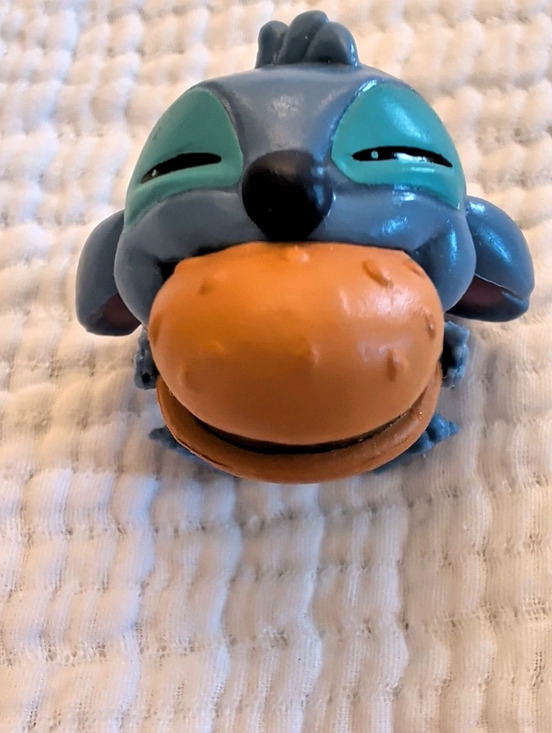 Disney Other - Disney Stitch Collectible Mini Figure - Burger Series Blue & Orange